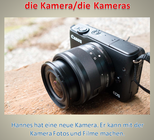 1212 - die Kamera/die Kameras