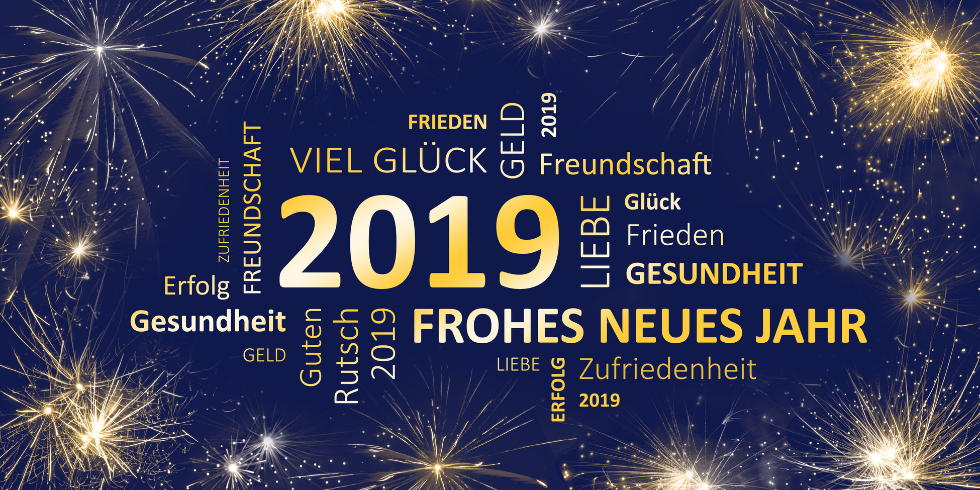 Neujahr 2019 - Frohes neues Jahr