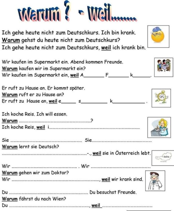 Beispielsätze für " das" und "dass" - Deutsch - Viel Spass