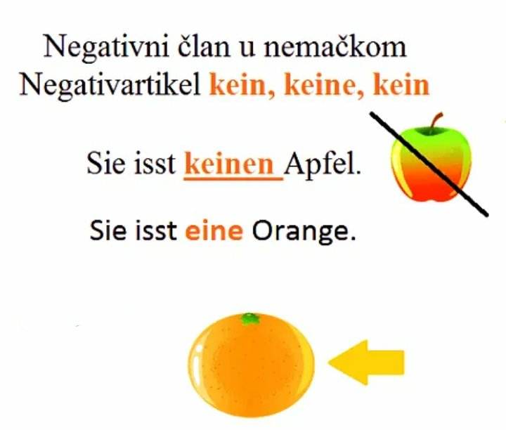 keineee - Negativni član kein u njemačkom jeziku, deklinacija, upotreba