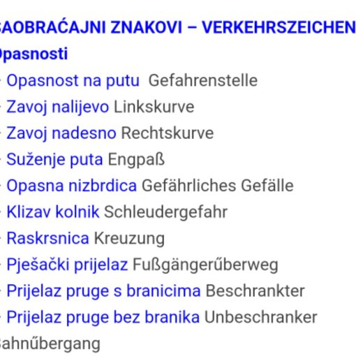 saobracajni 510x510 - SAOBRAĆAJNI ZNAKOVI – VERKEHRSZEICHEN