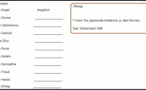 123 570x350 - Finden Sie passende Adjektive zu den Nomen.