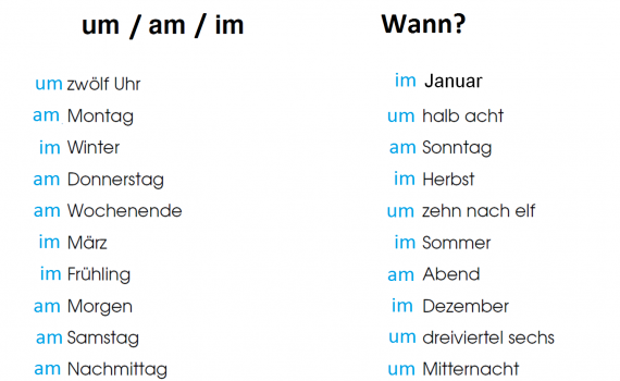 12 570x350 - Wann? um, am , im