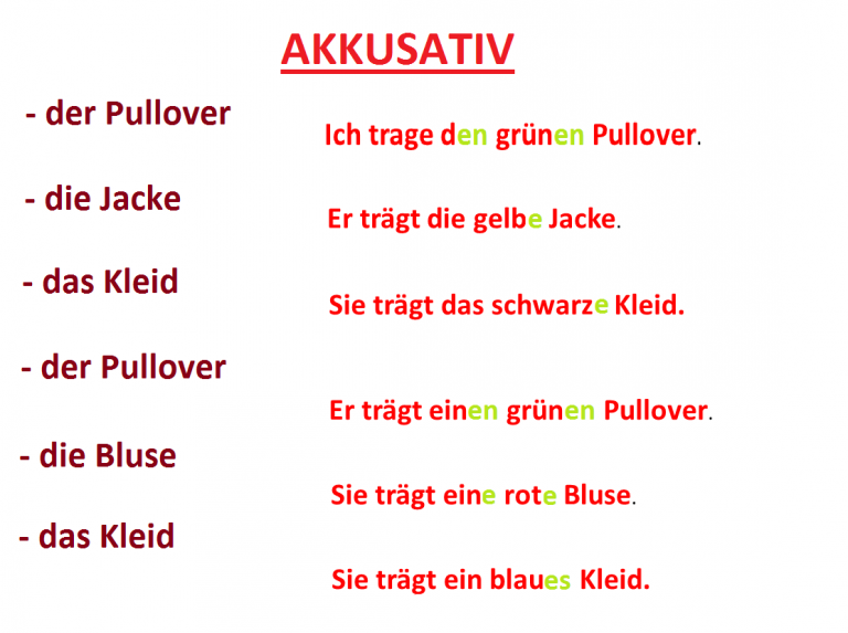 Der akkusativ