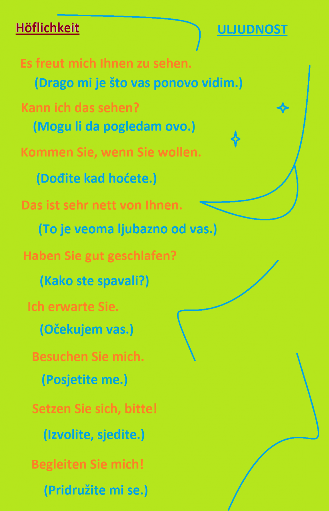 Höflichkeit Deutsch Viel Spass