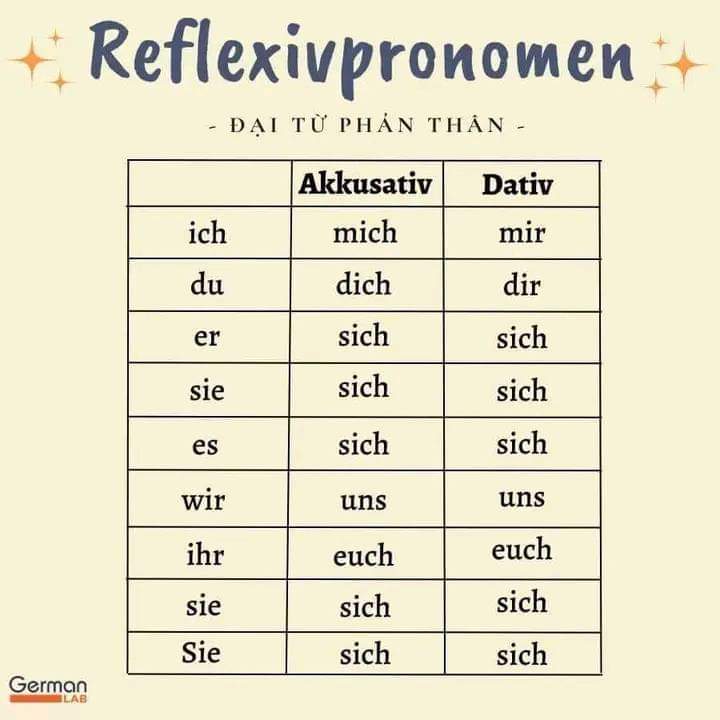 reflexipronomen - Reflexivpronomen