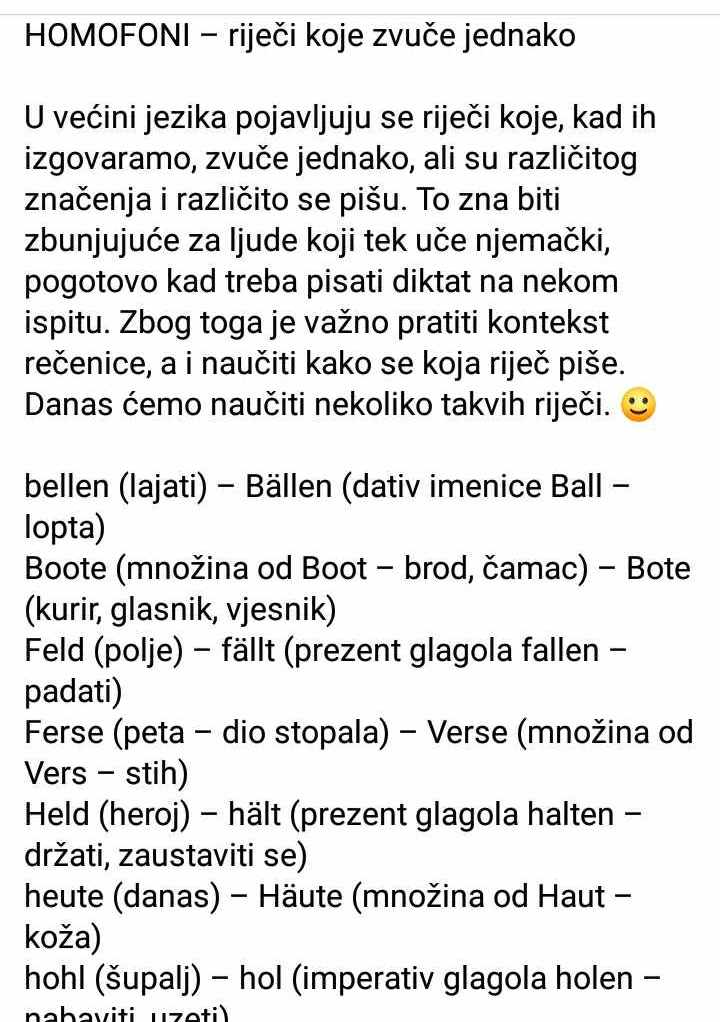 HOMOFONIriječi koje zvuče jednako Deutsch Viel Spass