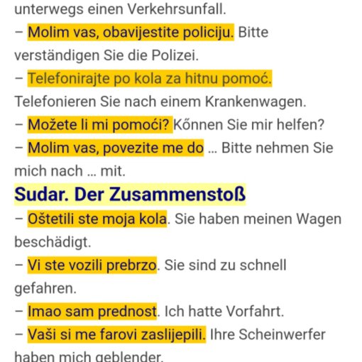 nezgoda na cesti 510x510 - NEZGODA NA CESTI – VERKEHRSUNFALL / Sudar. Der Zusammenstoß